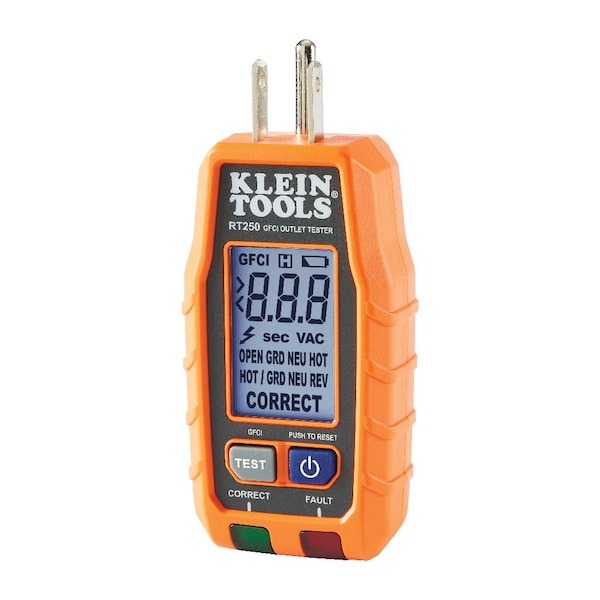 GFCI Receptacle Tester With LCD